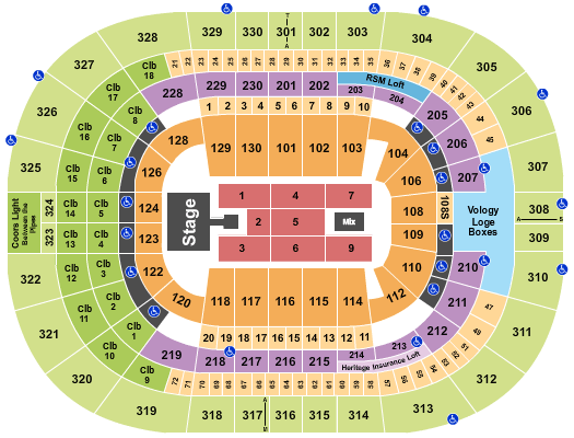 Benchmark International Arena J. Cole Seating Chart